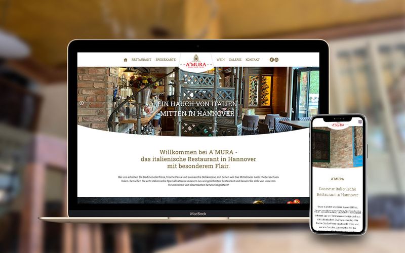 A’MURA Restaurant web sitesi